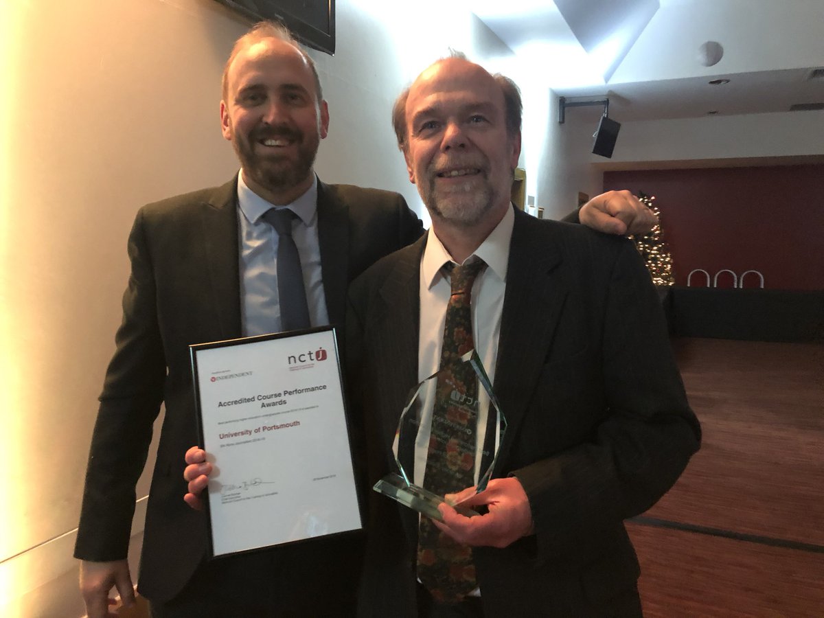 UoP_Journalism's tweet photo. We won the top performing undergraduate NCTJ course in the country for the second year on the trot! #nctjawards https://t.co/0JYINdYXL0
