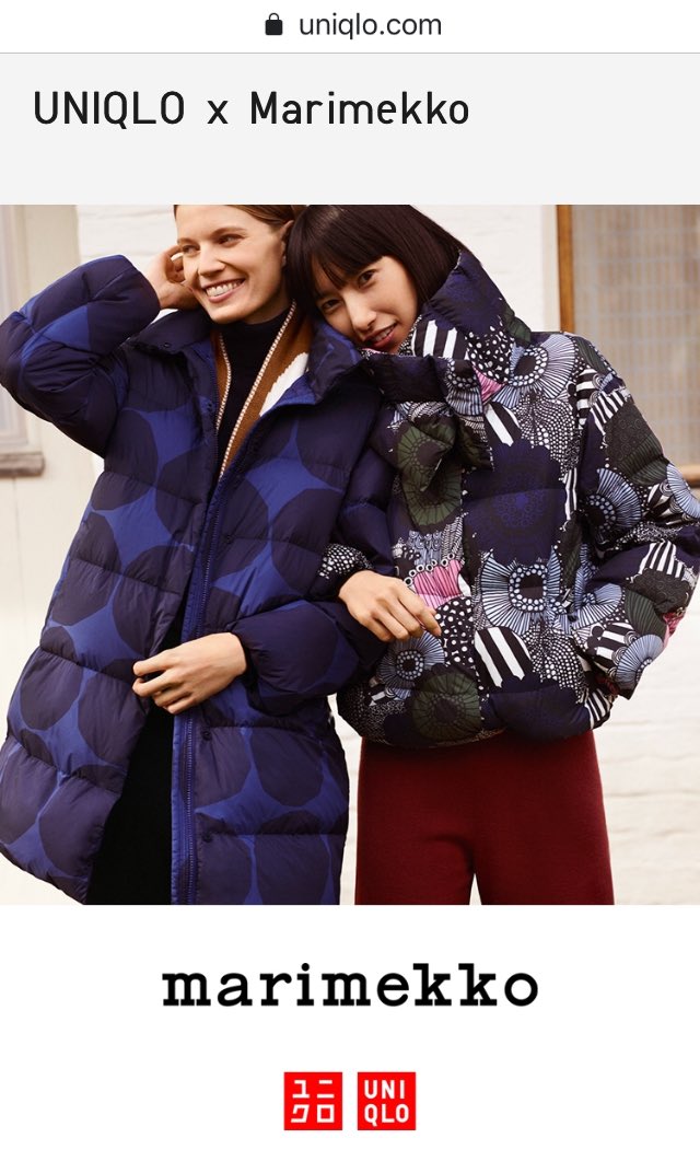 tono624's tweet photo. 昨日からUNIQLO×マリメッコの販売開始！日本だけ販売されないwwwww https://t.co/t7xlUE5uBW