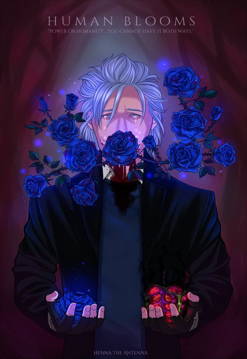 novanocturnalis's tweet photo. I got inspired by Human Blooms, written by @writingsquid and illustrated by @labyeha 💙💙💙 You totally should read the story and check Sofia's gallery for the art!
#DevilMayCry #dmc #vergil #HumanBloomsDMC 👈 https://t.co/HPogVNc6Np