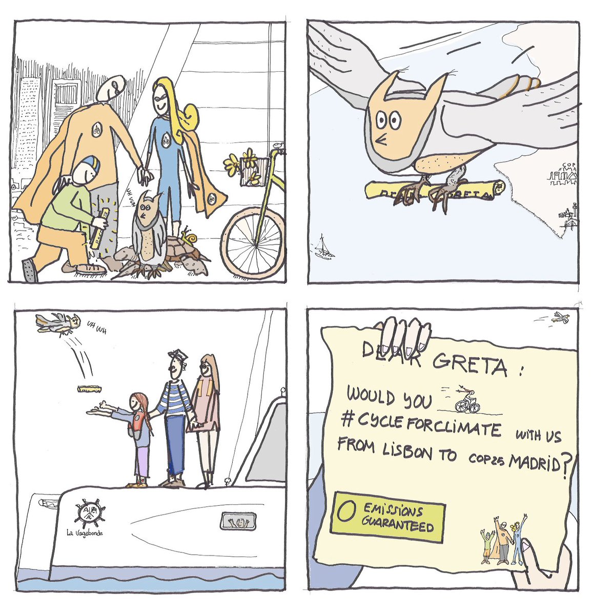_BiciMan_'s tweet photo. SIII. Towards the Green Deal.
Episode 17. Dear Greta:
#COP25 #TimeForAction #GretabyBike #cycleforclimate @Sailing_LaVaga @elayna__c @_NikkiHenderson @GretaThunberg @ConBici @EuCyclistsFed https://t.co/e2JbQZfyHm