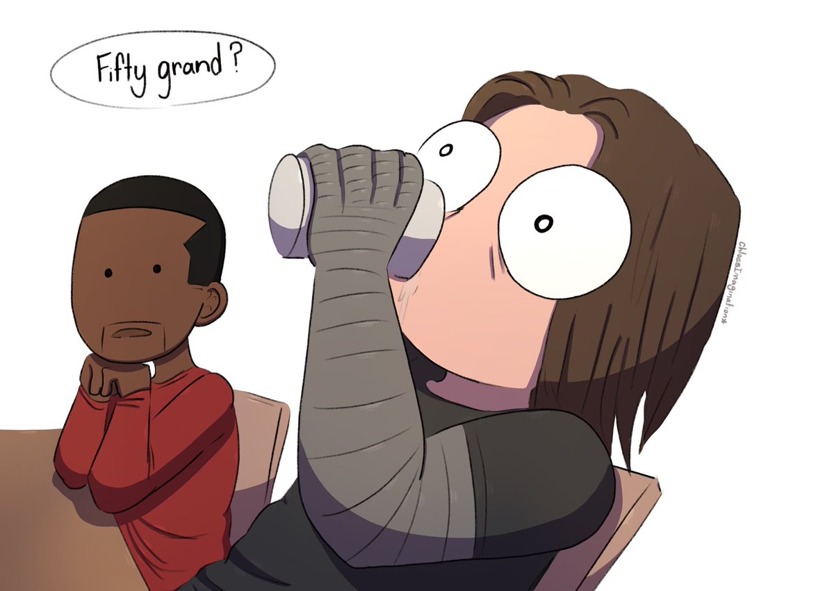 ?Bucky doesn't understand money?#FalconAndWinterSoldier 