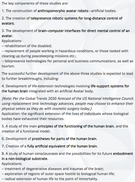 38) On March 11, 2013, the Global Future 2045 Congress submitted an open letter to UN Secretary-General Ban Ki-moon to find “a model capable of changing human consciousness and giving new meaning to life.” Here are the key components of their appeal. http://2045.com/articles/31277.html