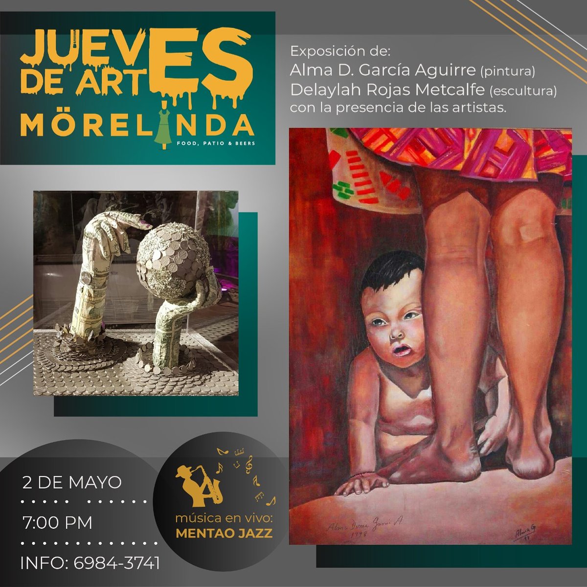 Diseño gráfico para evento de arte.
Gestión, producción 360 y convocatoria del evento.
•
•
•
#pty #veraguas #panama #expo #arte #santiago #faj #dibujo #chiriqui #instasantiago #herrera #chitre #507 #panamacity #coclé #mörelinda #möreleando <a href="/artefactorinc/">ARTEFACTOR</a> #SantiagoMagazine