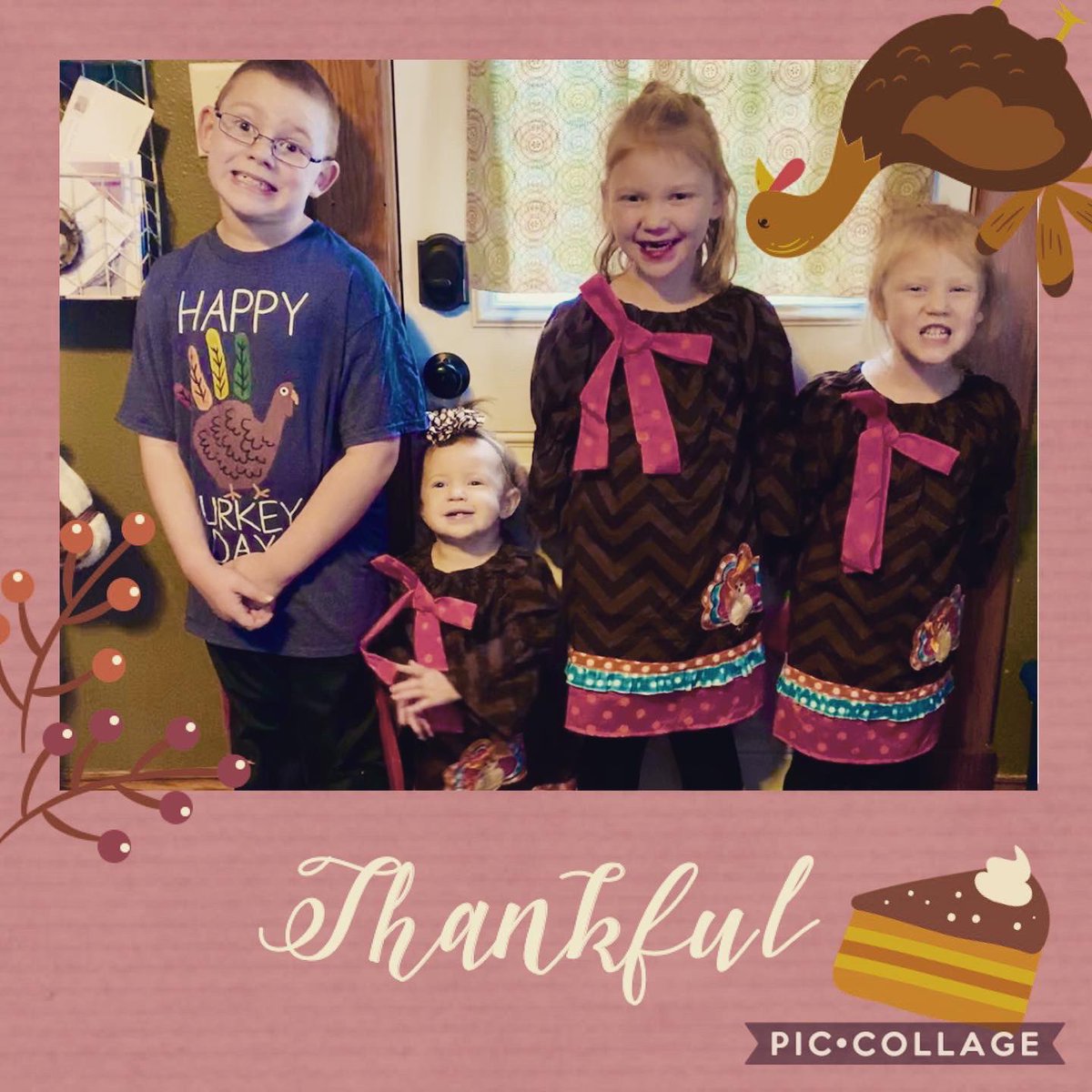 Happy Thanksgiving from my little Turkeys! #vollerpartyof6