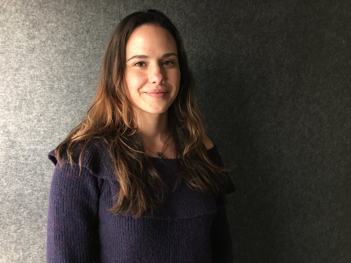 CBCHomestretch's tweet photo. Director Lily Zepeda in studio to give us a preview of her documentary @MrToiletFilm playing at this year's @CUFF Docs Calgary Underground Film Festival #cuffdocs19. https://t.co/DaAbbJ04s0