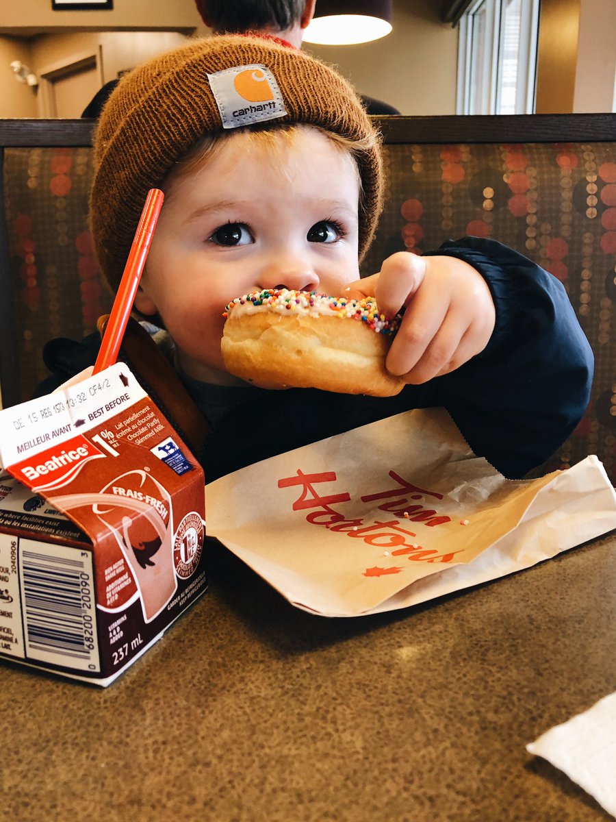Mini date <a href="/TimHortons/">Tim Hortons</a> with my favourite little dude 🥰