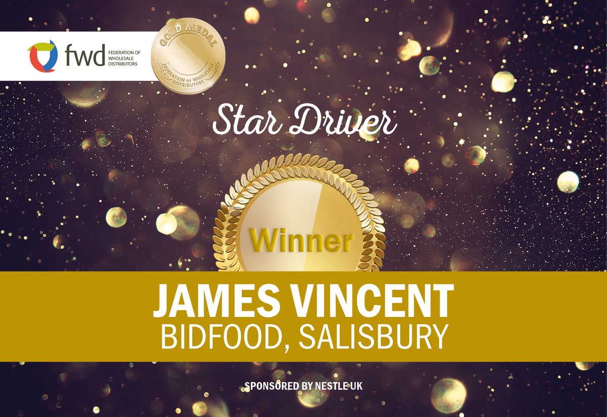 Wholesale_News's tweet photo. Next up is the Star Driver gold medal. Driving his way to the title is James Vincent from @BidfoodUK #fwdgold https://t.co/KnTQ4yQ575