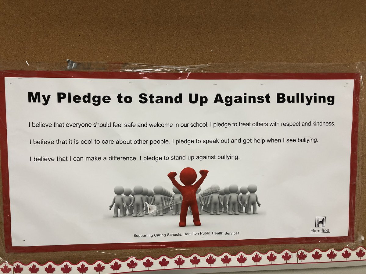SWL_HWDSB's tweet photo. Hey 🦁 🦁, don’t forget to take the pledge and stand together against Bullying at SWL! Use your words and let an adult know!! https://t.co/X8jdMgZabG
