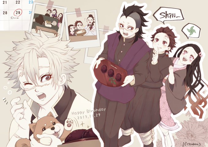 心(引越し)さんがTwitterに投稿した不死川玄弥(鬼滅の刃)のイラスト。