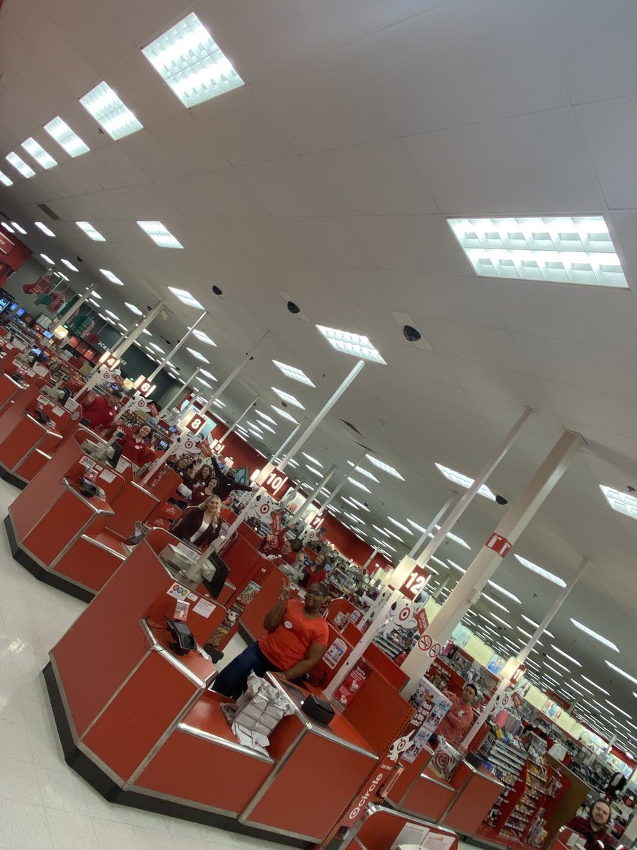 5 minutes until the doors at T82 and every lane is open and ready go serve our guests! #target #holidaydomination #worksomewhereyoulove