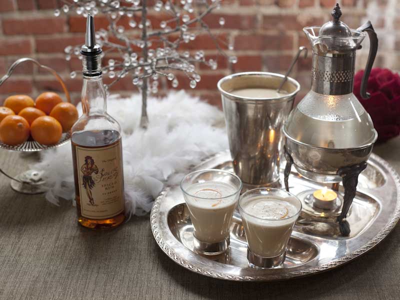 Hot Buttered #Eggnog w/ #Rum - great for any festive occasion! For more ideas, check out ow.ly/2LeY50xmD1N