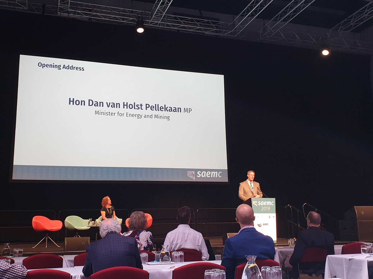 Unearthed_S's tweet photo. This AM at #SAEMC19, the Hon Dan van Holst Pellekaan MP, Minister for #Energy and #Mining announced that the Marshall Liberal Government will be the first gov globally to host a $250,000 #crowdsourced #opendata #competition to fast-track the #discovery of #mineral deposits in SA https://t.co/OrYPxgIa3s