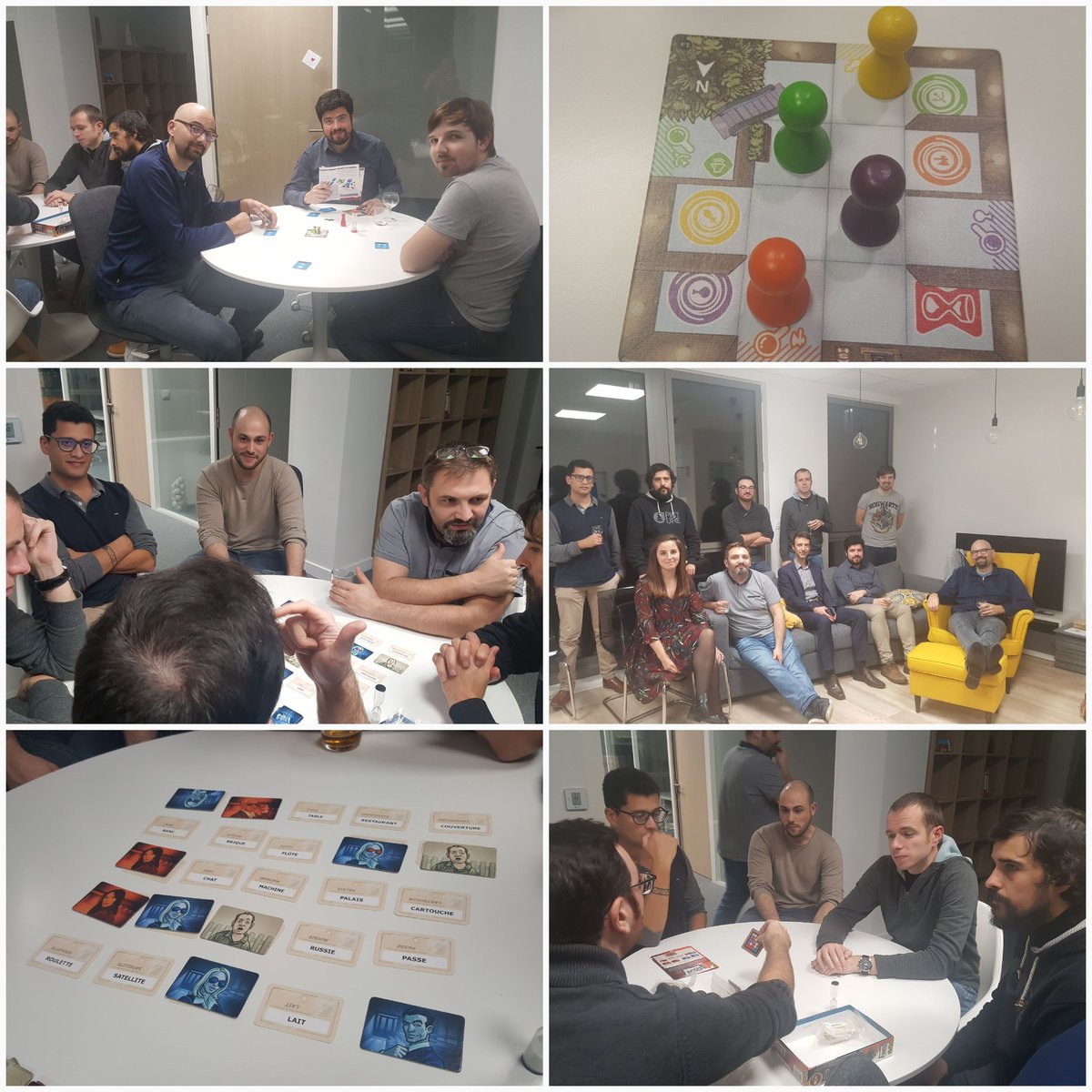 Ce soir c'était 🍕🍻 et jeux de société pour la team d'@azeoTandT Nantes 😊😉