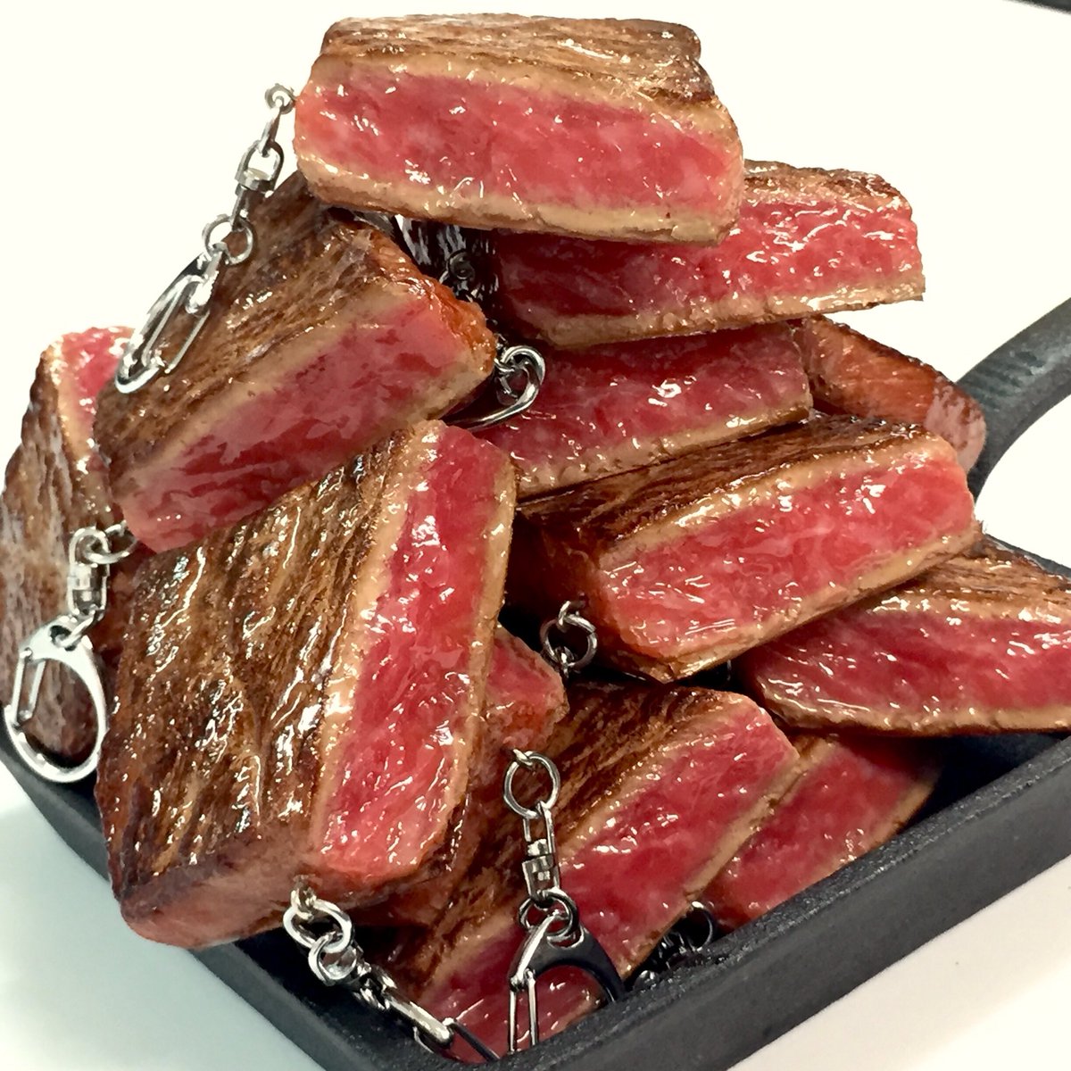 CD239 食品サンプル カットステーキ 洋食 鉄板 ファミレス