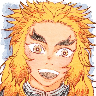 くくさんがTwitterに投稿した煉獄杏寿郎(鬼滅の刃)のイラスト。