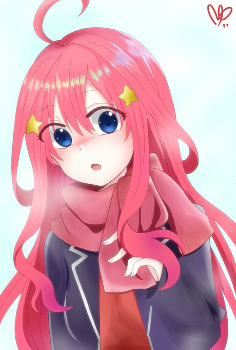 ゆいさんがTwitterに投稿した中野五月(五等分の花嫁)のイラスト。