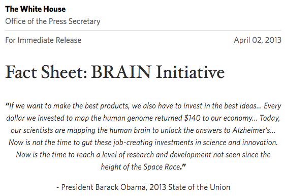 51) Examining the various DARPA projects over the past few years might make your skin crawl.In April 2013, the Obama White House announced the BRAIN initiative, supported by DARPA. https://obamawhitehouse.archives.gov/the-press-office/2013/04/02/fact-sheet-brain-initiative https://www.darpa.mil/program/our-research/darpa-and-the-brain-initiative