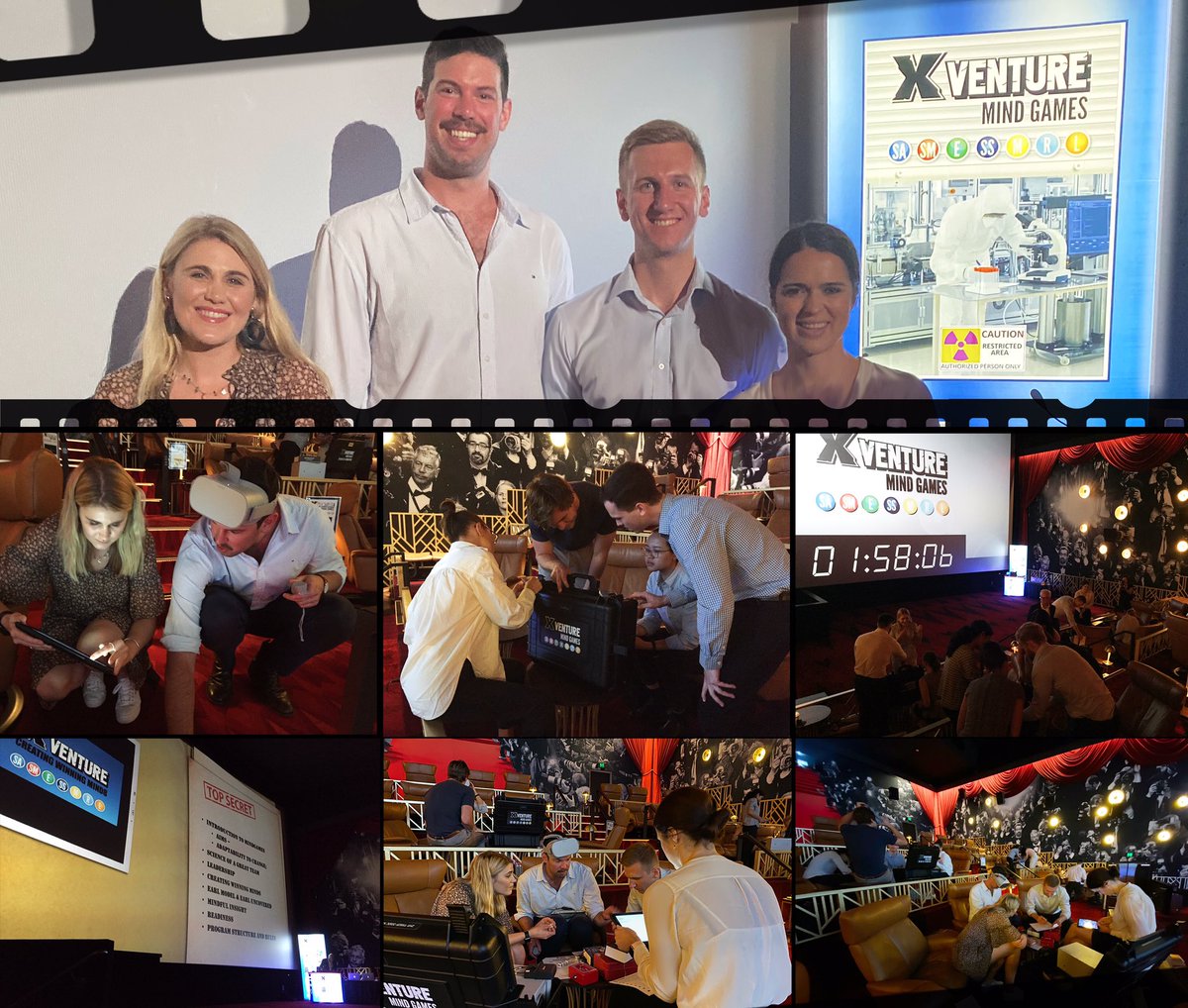 This <a href="/kpmgaustralia/">KPMG Australia</a> team is the only team to currently crack the code in XV Mind Games, the toughest mental challenge ever created. Retweet &amp; tag a person/organisation you think could succeed in the XVenture Mind Games arena @eVent_cinemas our venue partner!