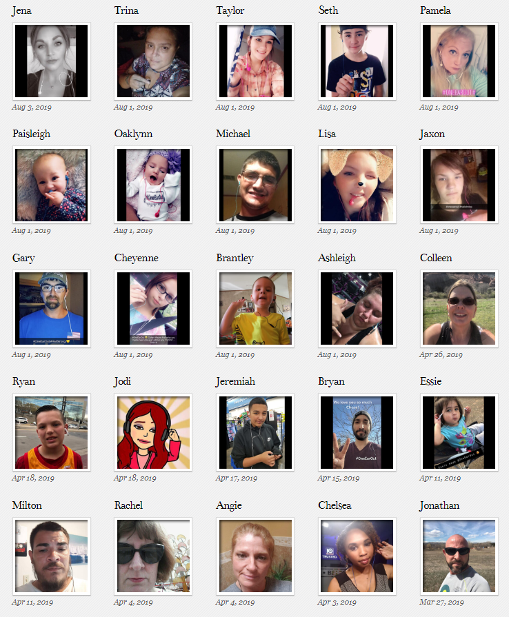 OneEarOut's tweet image. We're thankful for all of our supporters! ❤️ Thanks to those of you who have done our #OneEarOut selfie pledge. 88 of them and growing! #HappyThanksgiving! #TuneInToLife