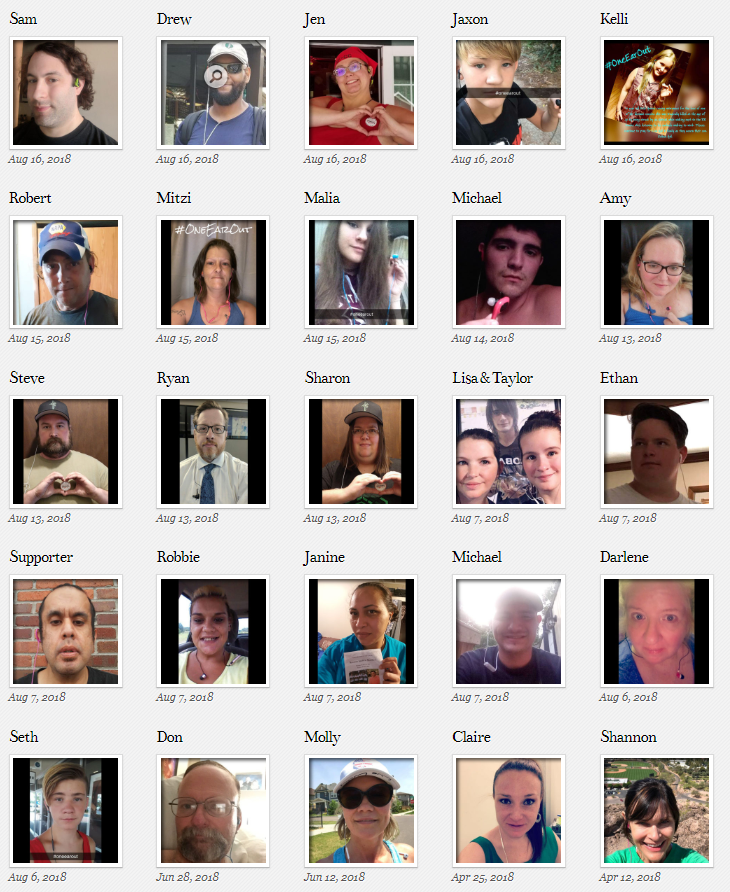 OneEarOut's tweet image. We're thankful for all of our supporters! ❤️ Thanks to those of you who have done our #OneEarOut selfie pledge. 88 of them and growing! #HappyThanksgiving! #TuneInToLife