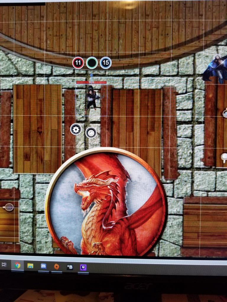 ladylefay42's tweet photo. Experimenting with #Roll20 with my husband, pretty sure I am outclassed. #Ancientreddragon https://t.co/eJFnwX3oJn