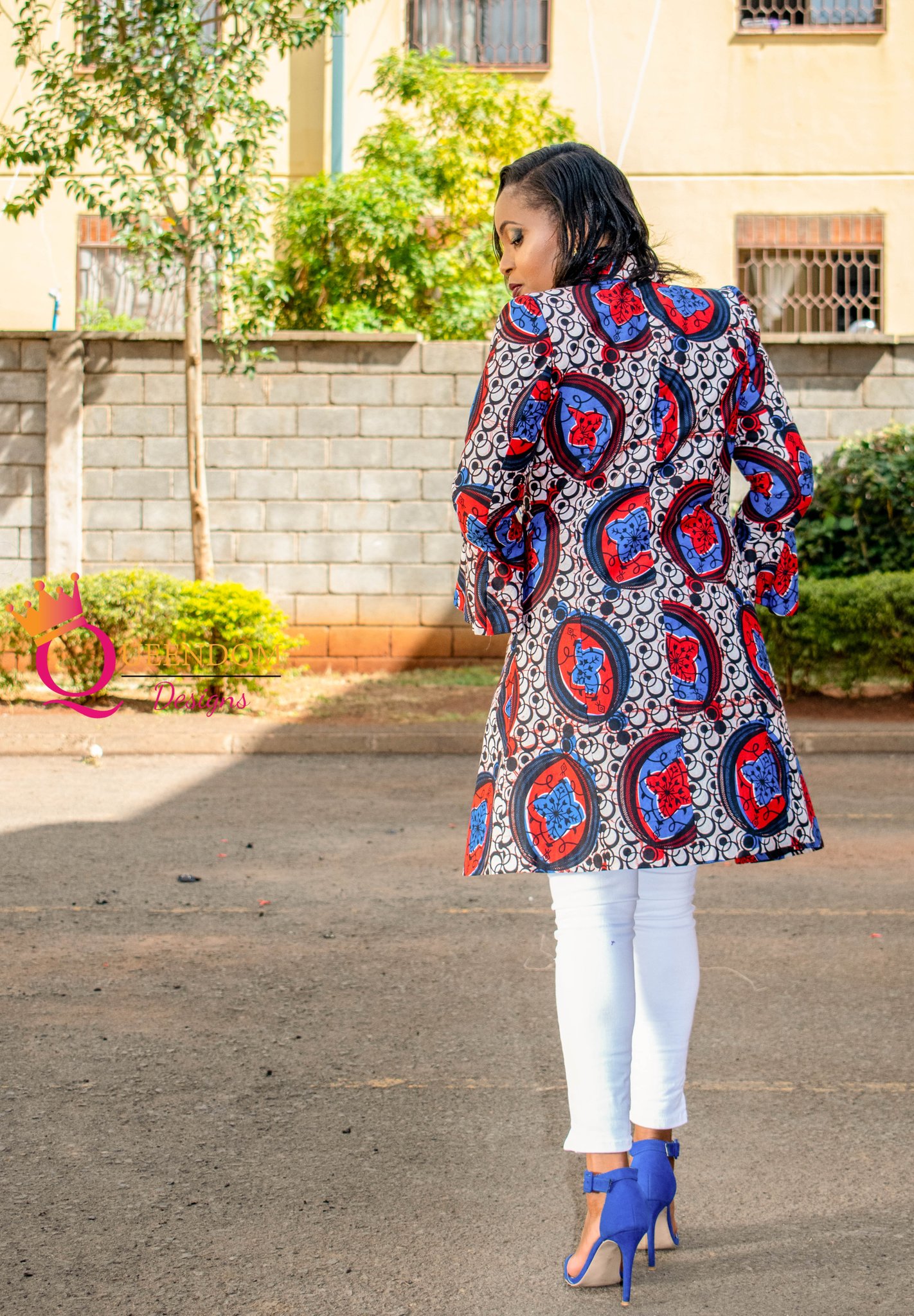 Kitenge coat top designs for ladies