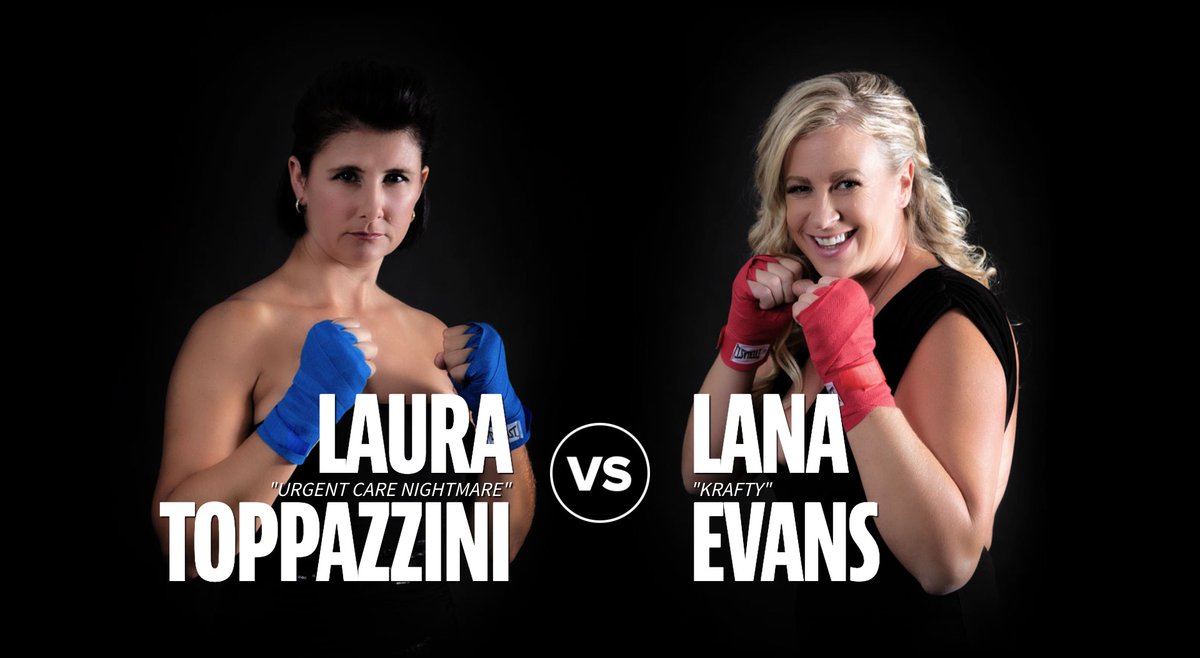 Can the "Krafty" one flatline her opponent or will the "Urgent Care Nightmare" send her to the ER?

LAURA "THE URGENT CARE NIGHTMARE" TOPPAZZINI
vs
LANA "KRAFTY" EVANS

pearlgloves.ca/fightcard#Laur…