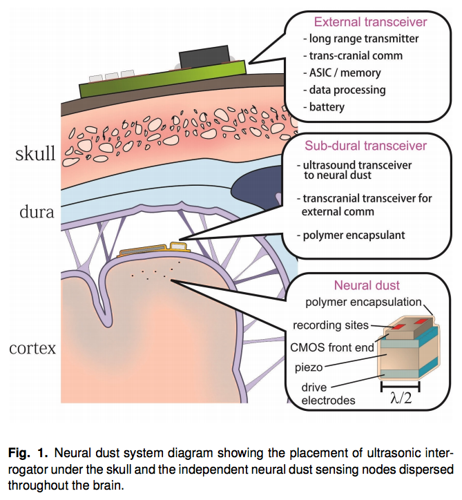 64) Many of us are already contaminated with nanoparticles, aka smart dust, from chemtrails, vaccines, or other mechanisms.Take a look at this paper.“Neural Dust: An Ultrasonic, Low Power Solution for Chronic Brain-Machine Interfaces” https://arxiv.org/pdf/1307.2196v1.pdf