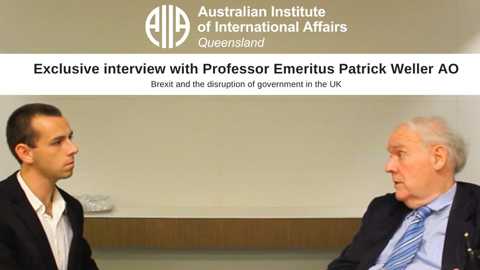 #ExclusiveInterview - @AIIA_Qld interviews Professor Patrick Weller AO about #Brexit and the disruption of Government in the UK. internationalaffairs.org.au/australianoutl…