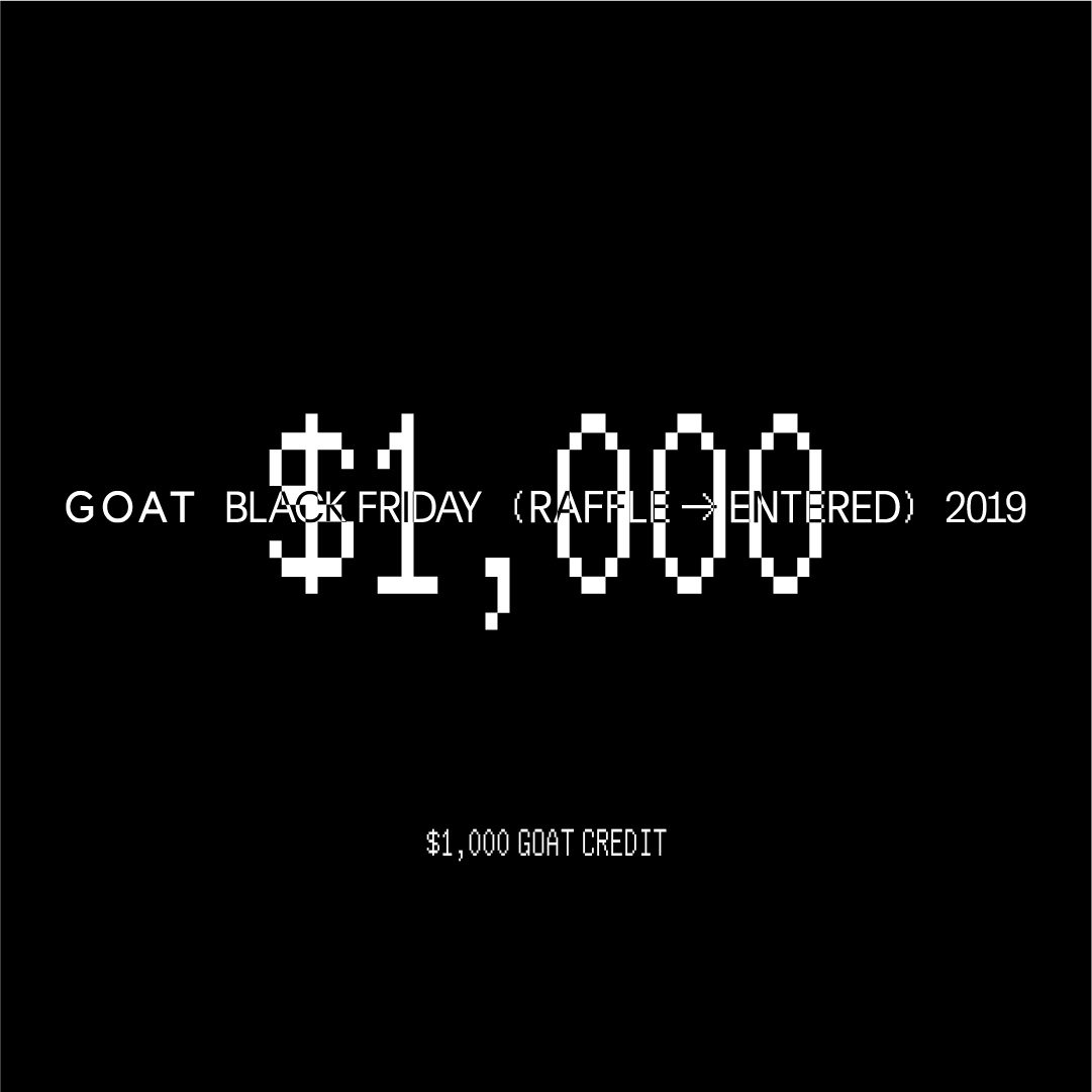 ClipsByChris's tweet image. Enter the #GOATBlackFriday raffle for a chance to win sneakers, credit and other exclusive prizes. goat.app.link/eFx2ucw0l1