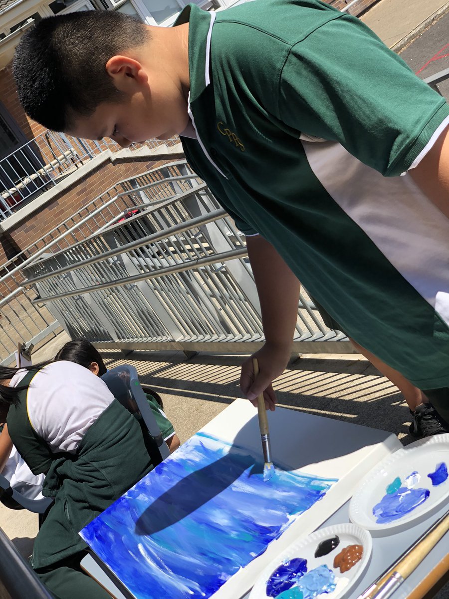 BrookeKavouras's tweet photo. We’re getting closer! Very excited to see how our artwork turns out. 🎨 @PsCondell https://t.co/fM3rszMMXd