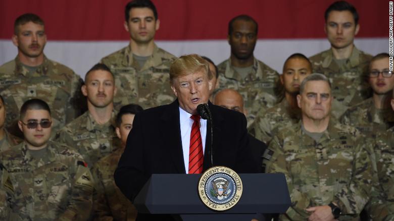 AllyusOrg's tweet photo. Trump makes surprise #ThanksgivingDay visit to US troops in #Afghanistan.

With his recent pullout of troops from Syria, allowing #Turkey's assault on Kurdish forces, what will voters make of his Middle East policy in #election2020?

HAVE YOUR SAY at https://t.co/KoiNqE3oQh. https://t.co/xQGqo9RIb2