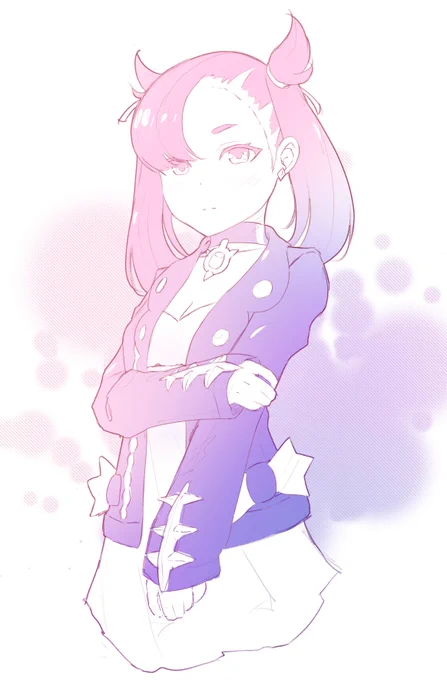 Quick sketch of cutest pokégirl Marnie~ #PokemonSwordShield 