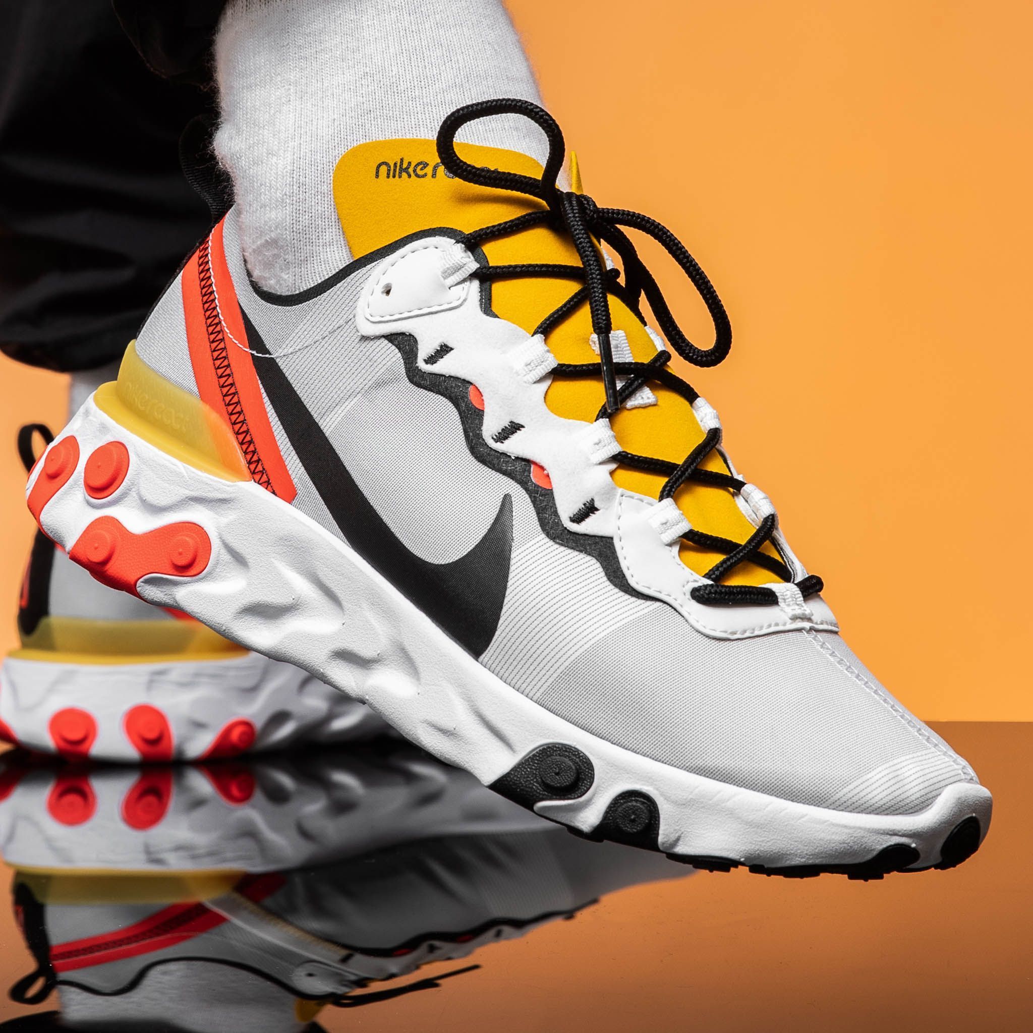 Nike react element 55 tour yellow best sale