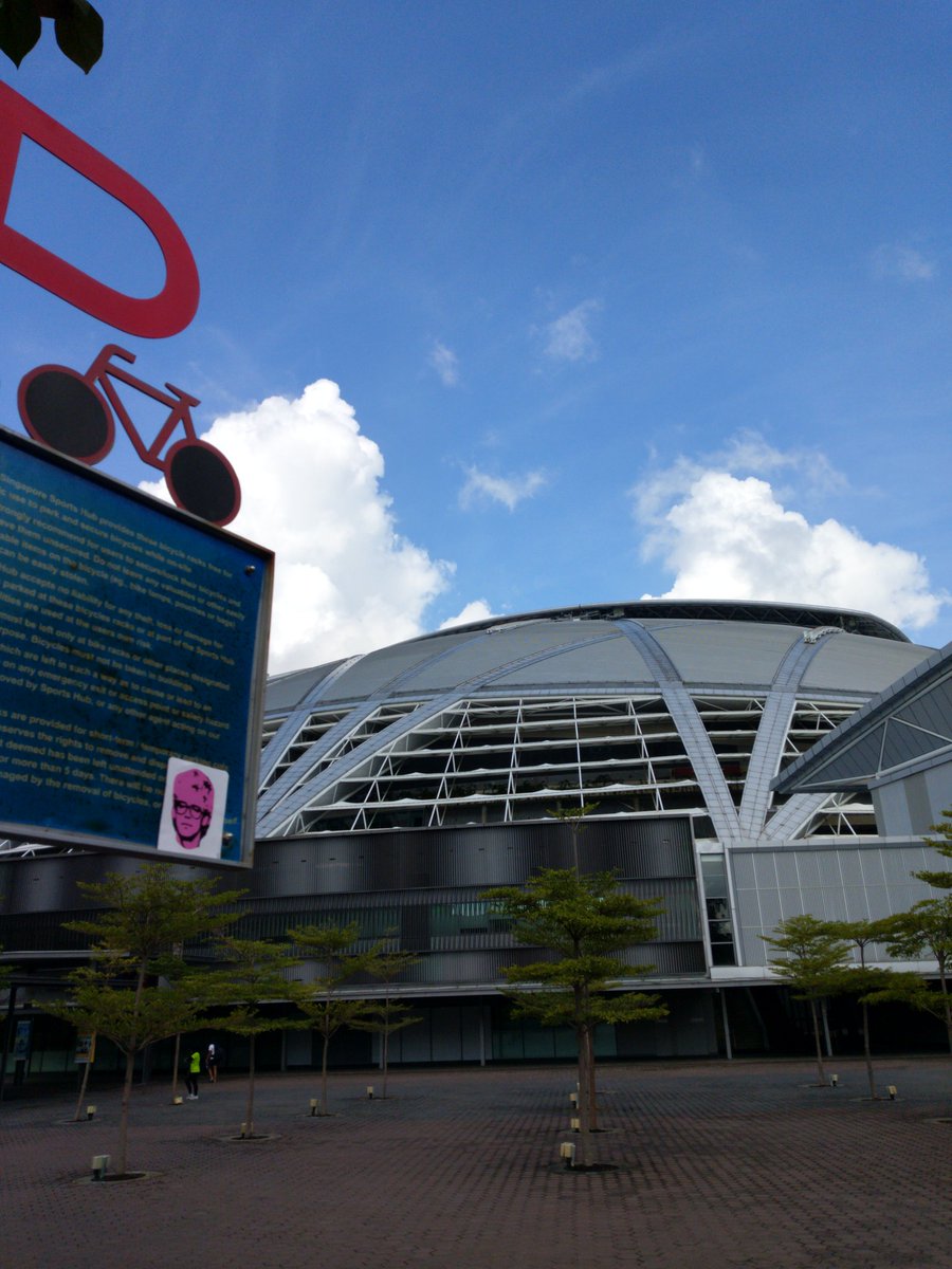 #pinkadam has arrived @SGSportsHub @pinkadam4ever 
#Singapore #stadium #streetart #stickerslap #sticker #graffiti
#U2TheJoshuaTree2019 #U2