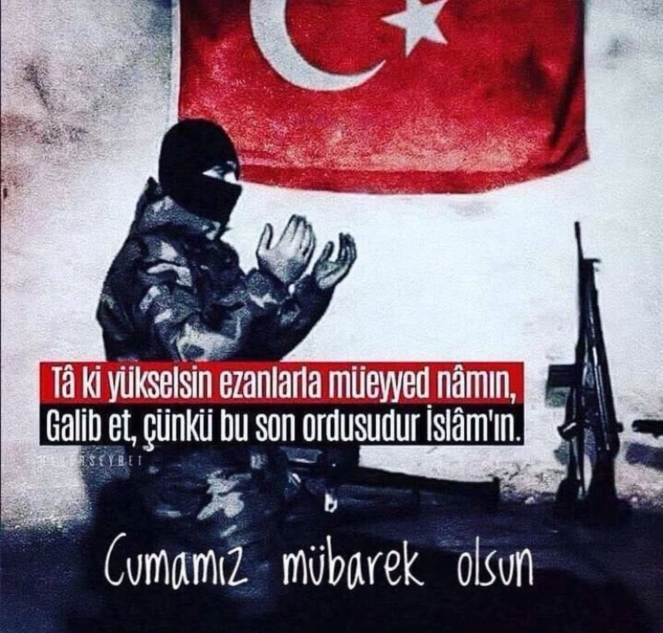 Takipci's tweet image. Twit atarak vatanı kurtaranlarla,cephede nöbet tutarak,savaşarak vatanı kurtaran hiç bir olur mu(?)
Dünyada müslümanların çektiği acıları,bilhassa türklerin çektiği acıları düşündüğümüzde VATANIMIZIN DEĞERİNİ, ASKERİMİZİN ve POLİSİMİZİN değerini bilmek gerek.

 #HayırlıCumalar