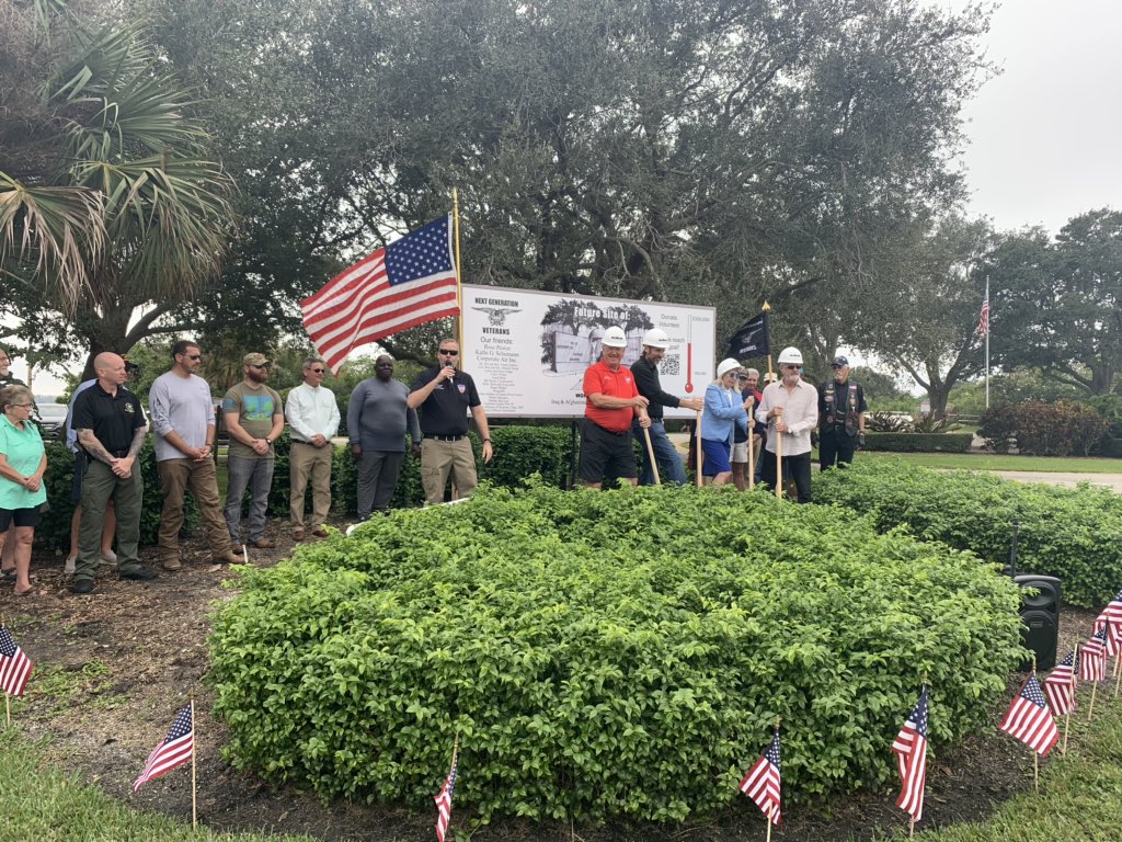 Spent part of my morning at the groundbreaking of the Words from War Monument dedicated to the Iraq &amp; Afghanistan Veterans. #thankavet