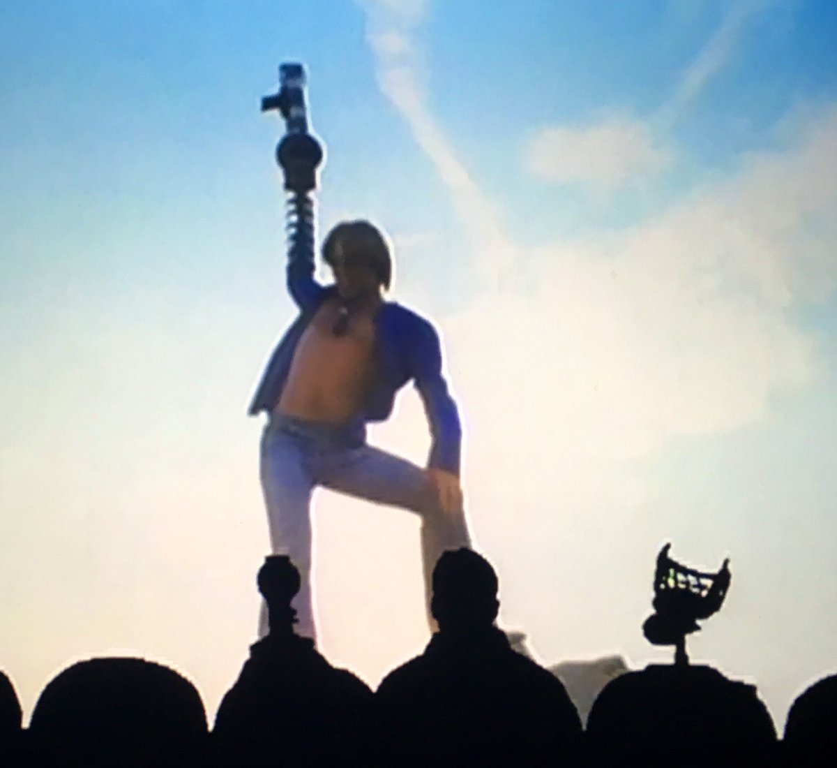 inNERDbliss's tweet photo. That Jojo/Mercury pose. #MST3KTurkeyDay #LaserBlast https://t.co/1UTbjkntjL