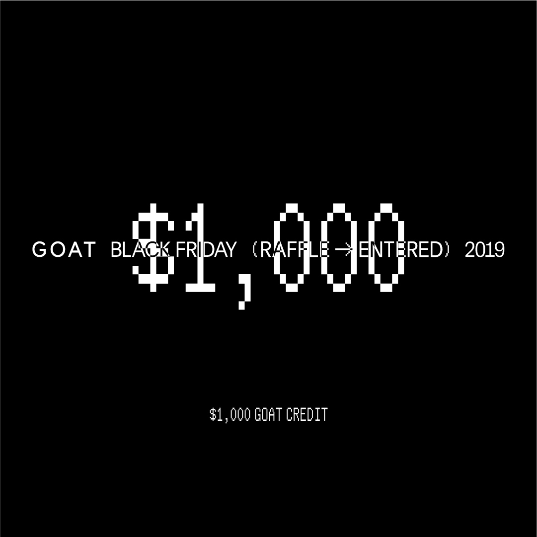jrodelkapo's tweet photo. Enter the #GOATBlackFriday raffle for a chance to win sneakers, credit and other exclusive prizes. https://t.co/wmdUzEmUl8 https://t.co/kMpJbbRlDe