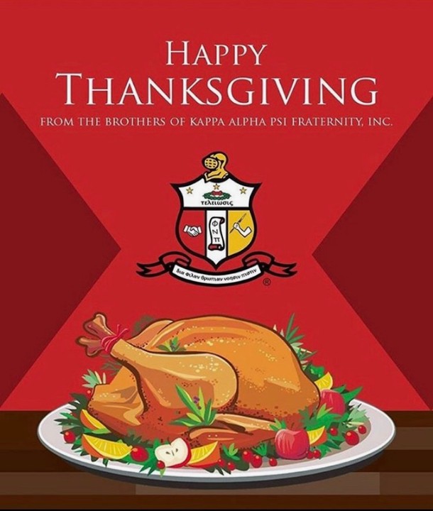 lambdaetakapsi's tweet image. The Lambda Eta Chapter hopes everyone had a Happy Thanksgiving! 

#HappyThanksgivng
