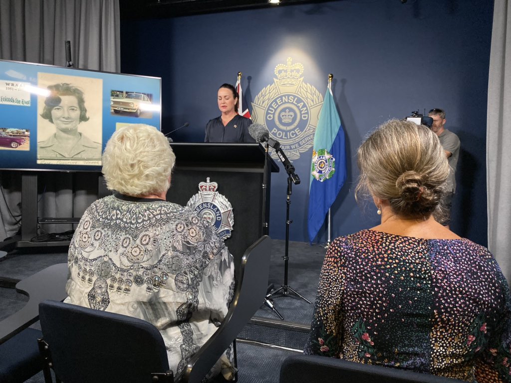 Kate Kyriacou (@katekyriacou) on Twitter photo Det Sen Sgt Tara Kentwell appealing for information on the 1972 disappearance of Gaye Baker. Gaye’s sisters are there in the front row. <a href="/couriermail/">The Courier-Mail</a> Det Sen Sgt Tara Kentwell appealing for information on the 1972 disappearance of Gaye Baker. Gaye’s sisters are there in the front row. <a href="/couriermail/">The Courier-Mail</a>