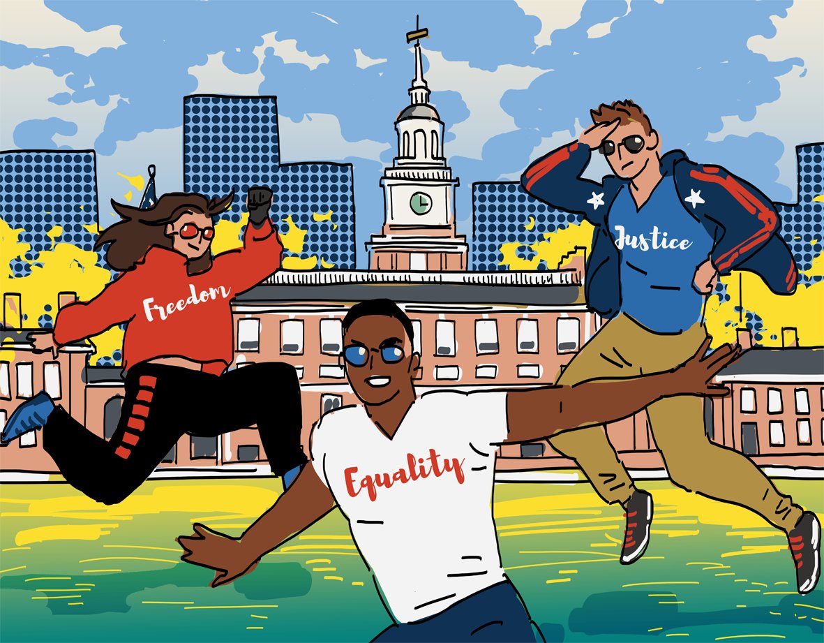 Sam Wilson and his #FriendsGiving in the City of Brotherly Love, no. 4 #LibertyBell #IndependenceHall #VisitPhilly

Previously, the bros at #MuseumOfTheAmericanRevolution: bit.ly/2XV4KdS

#SpeedDoodle