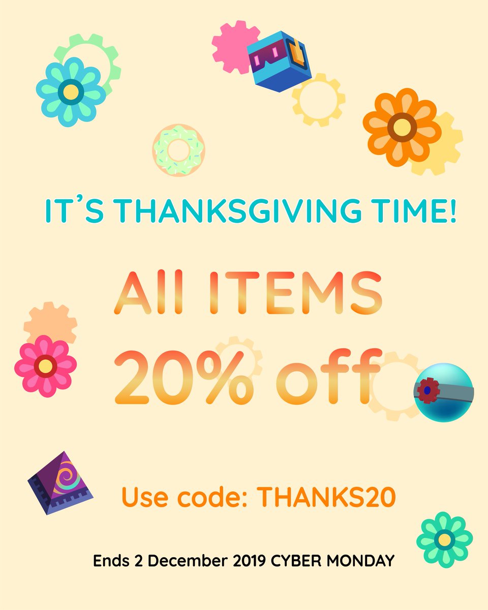 cogsgo's tweet image. 💝Want something delicious this Thanksgiving? 💝
Enter code THANKS20 at the checkout to receive 20% off for all the items!⚡⚡SHOP NOW : cogsgo.com/product-grid

#Cogsgo #cogsncogs #Thanksgiving #Giftforkid #xmasgiftideas #giftidea #BlackFriday #toyshop