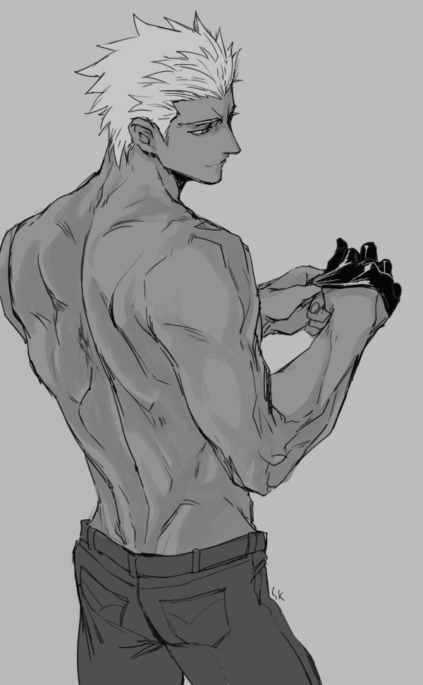 Sk カルデア男は背中で語るコレクション とか見たいよー 金時とかレオニダスとかめちゃくちゃ見たい