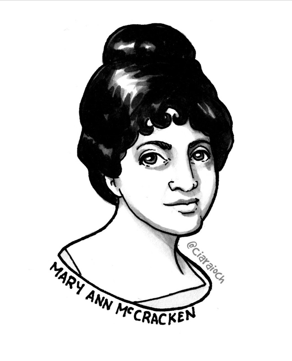 Penultimate  #MiniMná is Belfast's Mary Ann McCracken. A United Irishmen supporter and radical, she fought for women's rights, prison reform, and the poor, and campaigned against slavery long into her 80s, embodying her motto "Better to wear out than to rust out".  #Mnávember