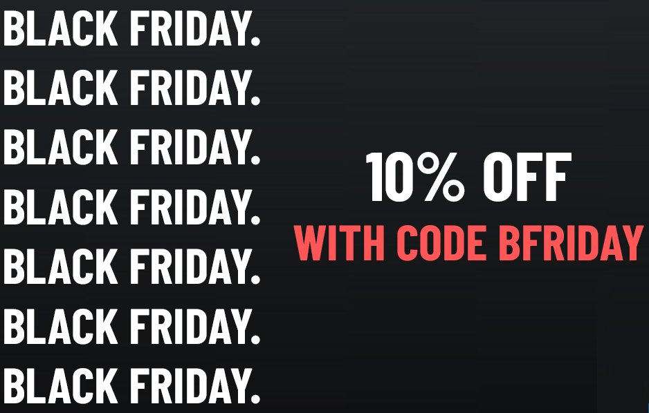 IT'S LIVE! Our Black Friday discount is available on our site. For all purchases today, use code 'BFRIDAY' at checkout for 10% off your purchase. Great for grabbing those bits and pieces for your DJ setup...!