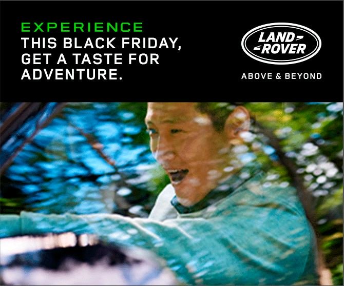 This Black Friday, get a taste for adventure with Land Rover Experience Eastnor. Use the code BLACKFRIDAY19 to purchase a taster drive voucher for just £99! hubs.ly/H0m0N_60
