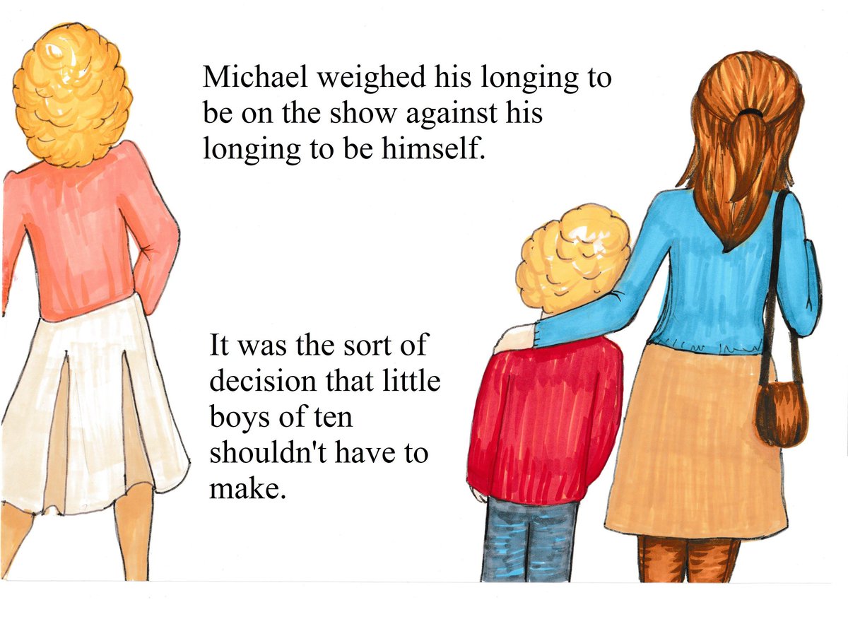 Thread: I wrote a story called "The Toy Show" and Martha illustrated it. It's about a little kid called Michael who wanted to play with My Little Ponies. Enjoy the  #thelatelatetoyshow tonight!