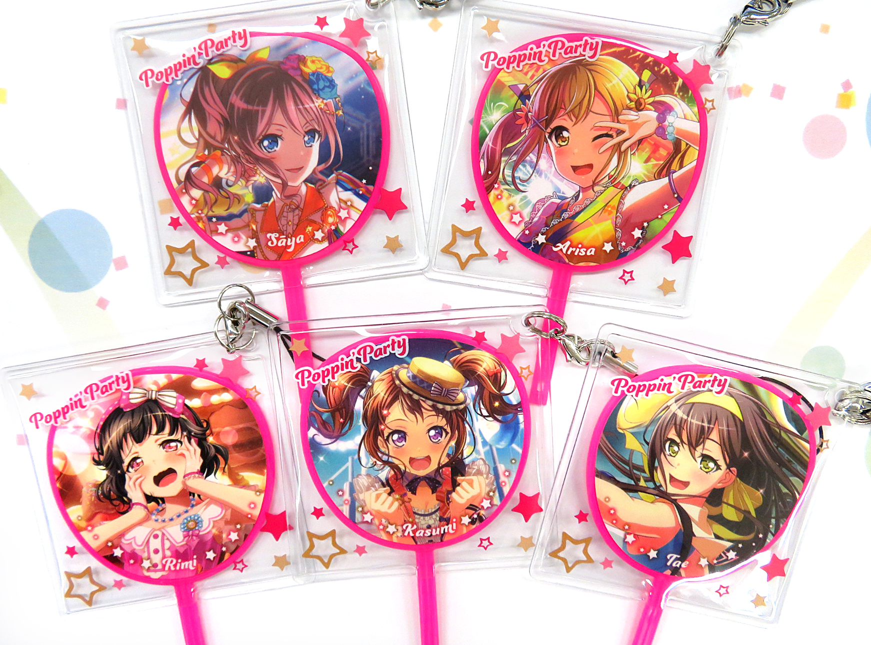 バンドリ！ガールズバンドパーティ　トレーディングミニうちわストラップ バンドリ！ ガールズバンドパーティ！ トレーディングミニうちわ