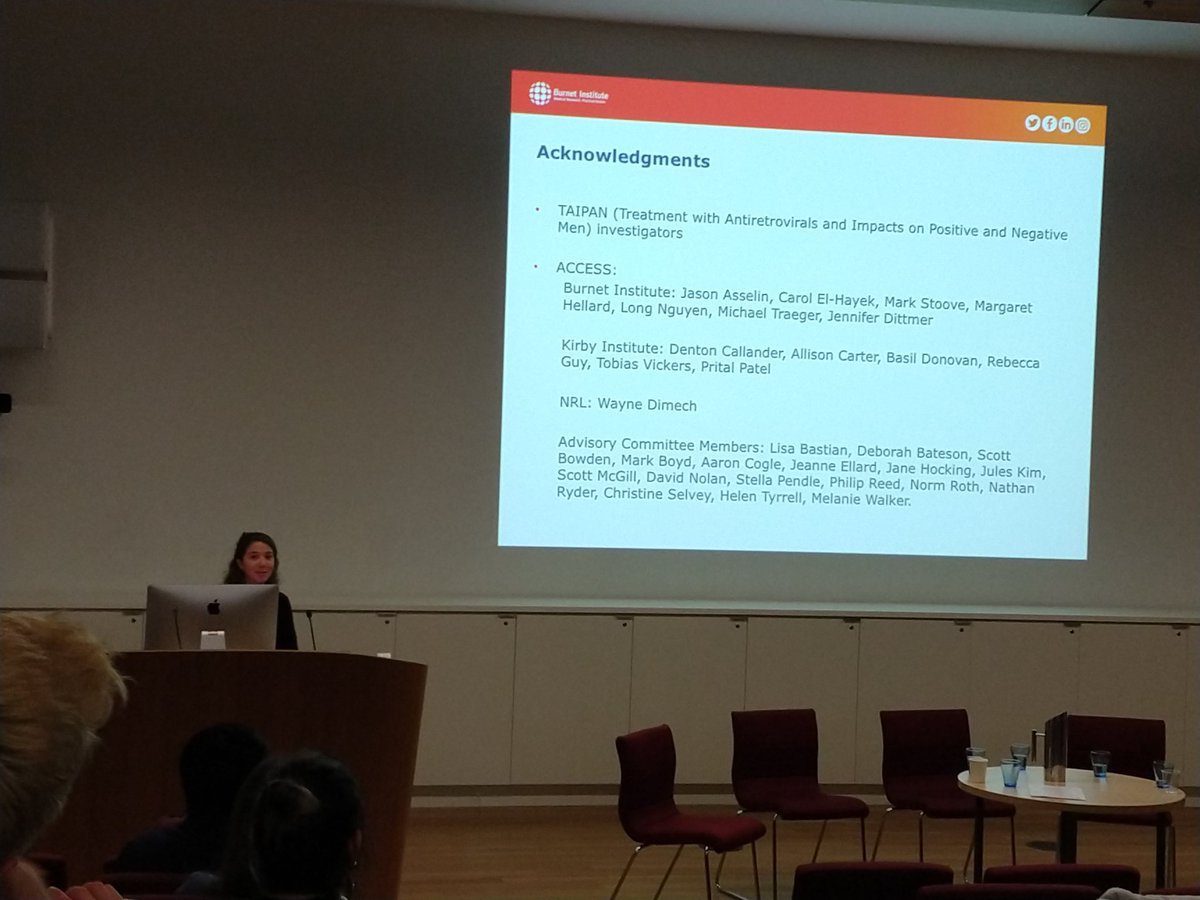 ddelgadodiaz's tweet photo. Great oral presentations by the ViiV Healthcare Finalists at the #mHIVE #WorldAIDSDay2019 @TheDohertyInst. Well Done Matthew, Natalia, Daniela, and Samantha!!!
@BurnetInstitute https://t.co/A9eB2hkOLM
